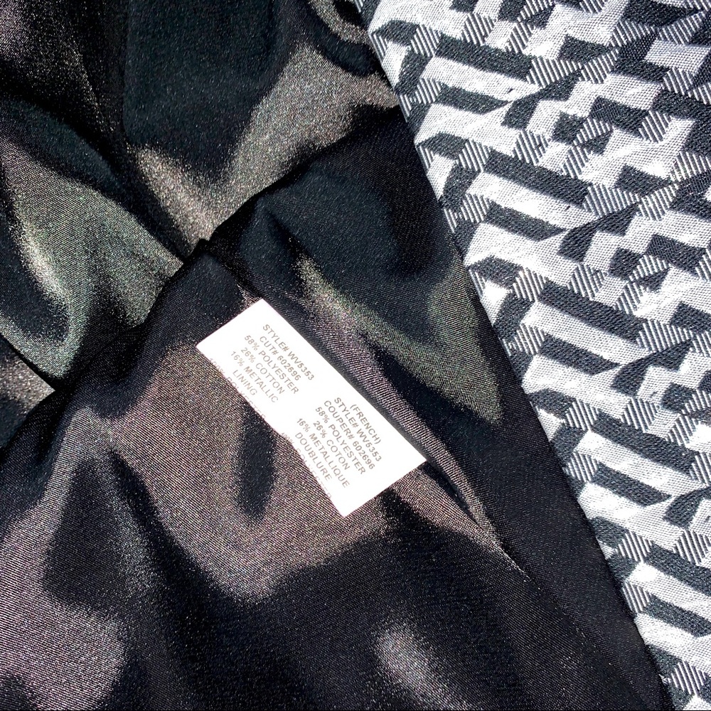 Eva Franco Size 4 Vera Dress Bow Black Silver - Picture 11 of 12